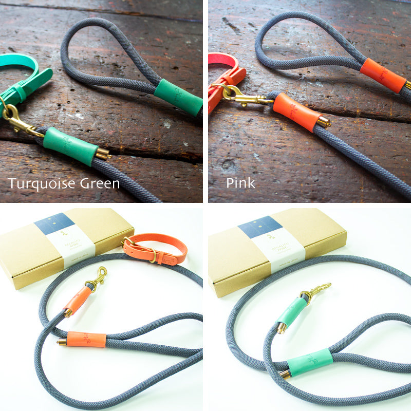 本革とロープのリード The Dog Leash 120