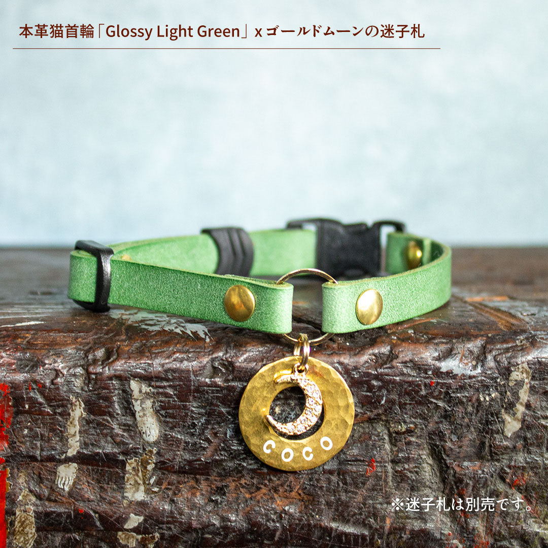 セーフティーバックル採用の本革ネコ首輪　The Cat Collar