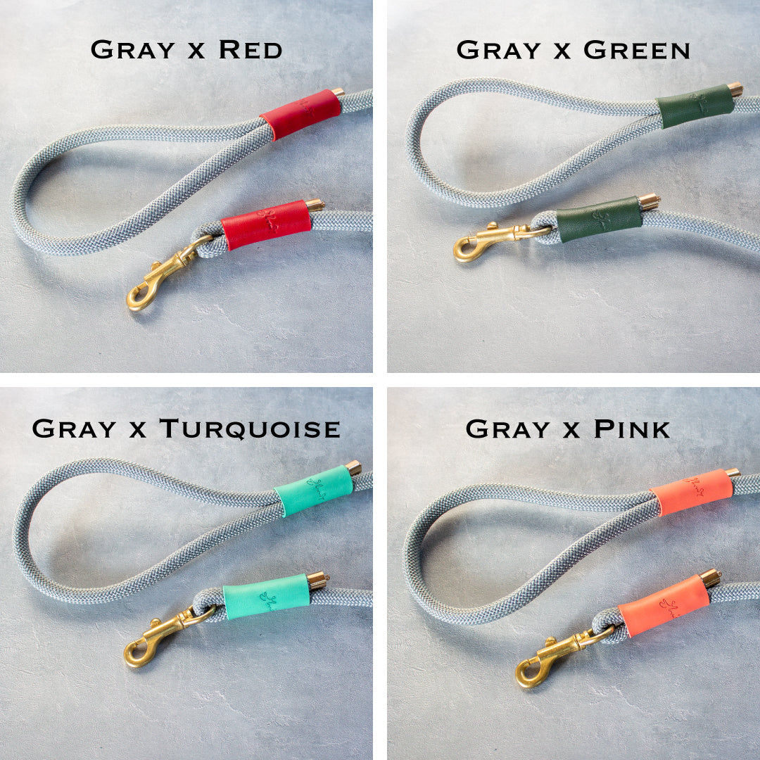 本革とロープのリード The Dog Leash 120