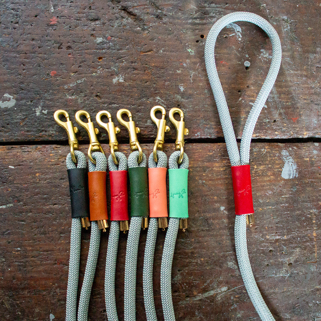 本革とロープのリード The Dog Leash 120