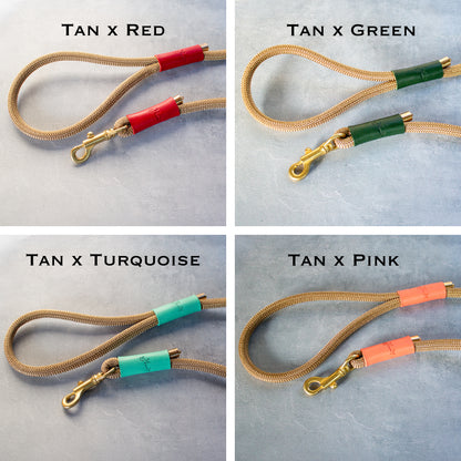 本革とロープのリード The Dog Leash 120