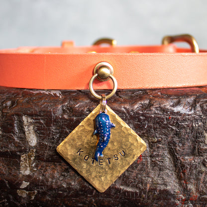 ジンベイザメの四角い迷子札　Regalito Kobe Whale Shark Square Tag